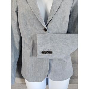NWT J. Crew Chambray Schoolboy Blazer size 6